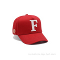 6 панель Red Applique Letter F Baseball Cap